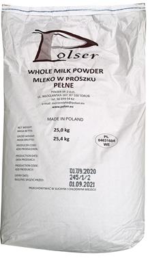 Mleko  pełne w proszku 25kg - POLSER